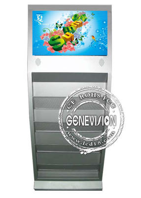 22 Inch Free Standing Floor LCD Display Panel with Scrolling Marquee
