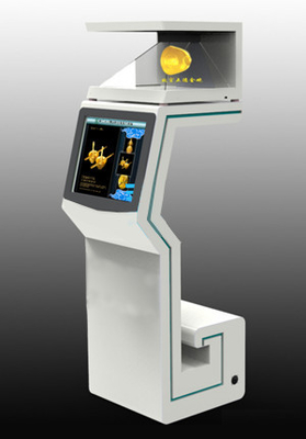 3D Smart Digital Signage Advertising Player for gold with 15" LCD touch panel
